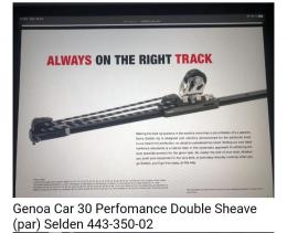 •DOUBLE SHEAVE PERFOMANCE FOR 30mm TRACK (PAR) SELDEN 443-303-02