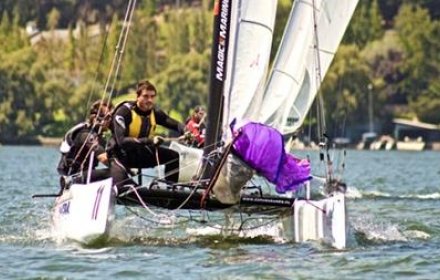 GALLYAS Y URRUTIA BRILLARON EN REGATA DE CATAMARANES