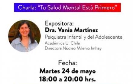 24 DE MAYO: CHARLA “TU SALUD MENTAL ESTÁ PRIMERO”