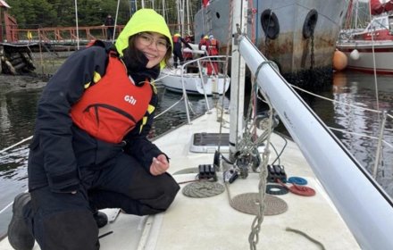 CON NIEVE SE DISPUTÓ LA REGATA 70 AÑOS PUERTO WILLIAMS