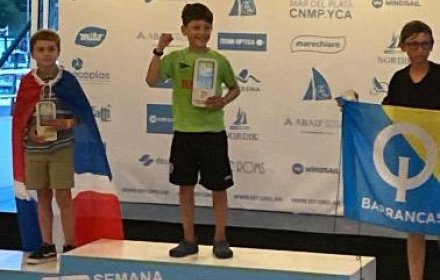 ¡VICENTE PEREZ, CAMPEÓN DE OPTIMIST PRINCIPIANTES EN MAR DEL PLATA!
